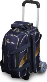 900 GLOBAL TAŠKA NA 2 KOULE NA KOLEČKÁCH DE LUXE MODRO ZLATÁ
