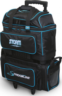 STORM TAŠKA NA 4 KOULE NA KOLEČKÁCH STREAMLINE ČERNO MODRÁ