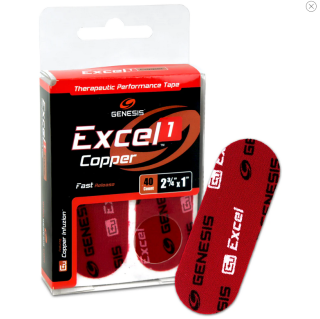 BOWLINGOVÉ TEJPY EXCEL COPPER 1 ČERVENÉ, PRO RYCHLÉ VYPUŠTĚNÍ