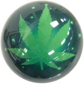 FB MARIJUANA LEAF BALL